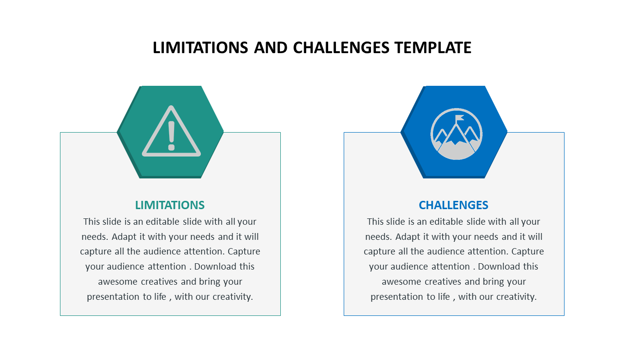 limitations and challenges template